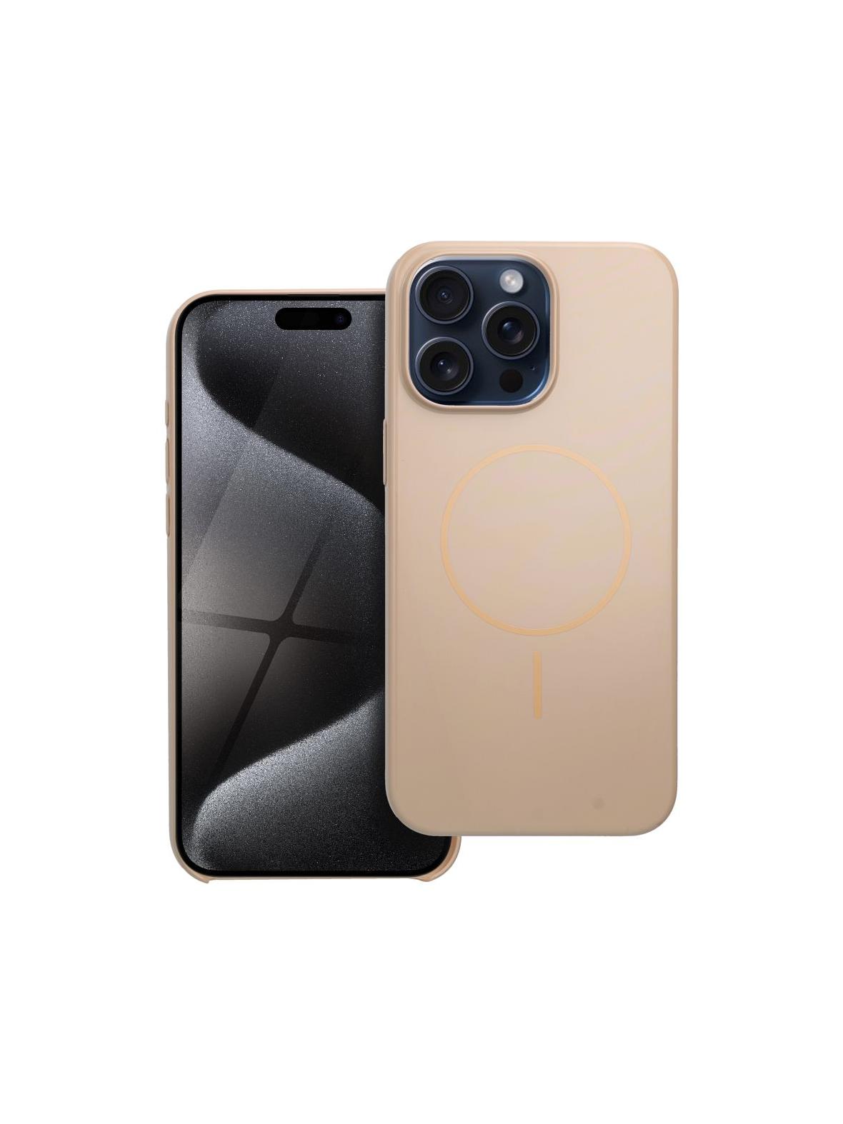 Etui na iPhone 15 PRO Glossy Mag Cover zgodny z MagSafe złote