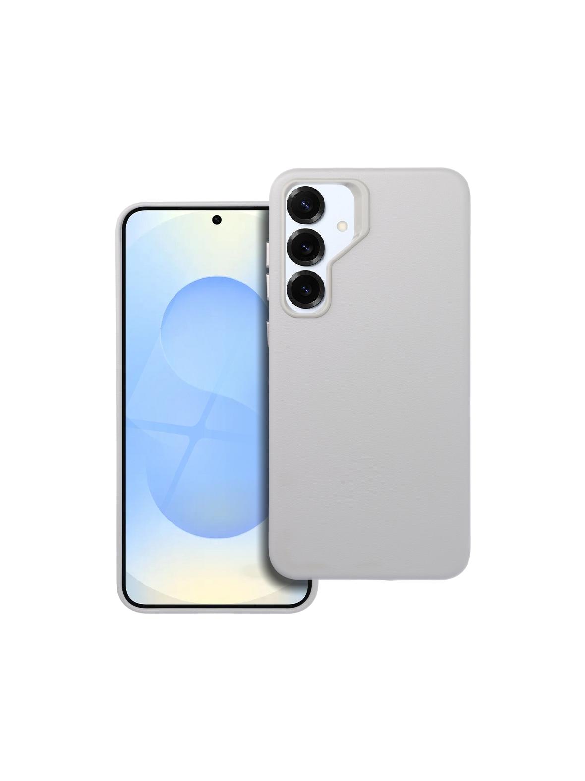 Futerał LEATHER MAG COVER kompatybilny z MagSafe do SAMSUNG S25 PLUS szary