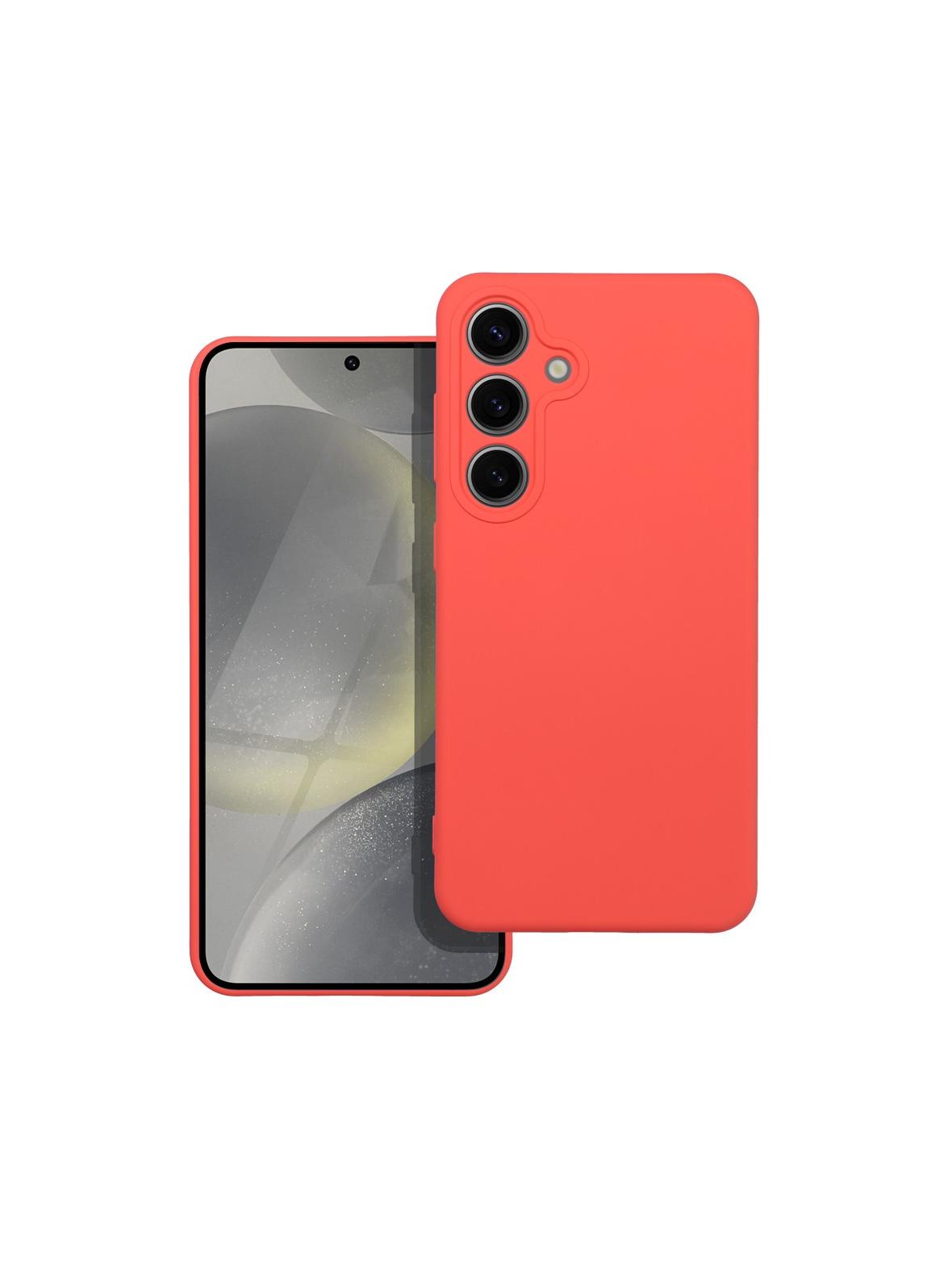 Futerał SILICONE do SAMSUNG S24 brzoskwiniowy