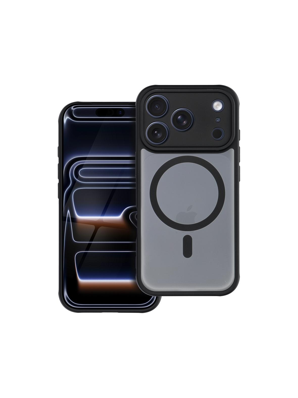 Futerał FULL MATTE MAG COVER kompatybilny z MagSafe do IPHONE 17 Pro (full ring) czarny