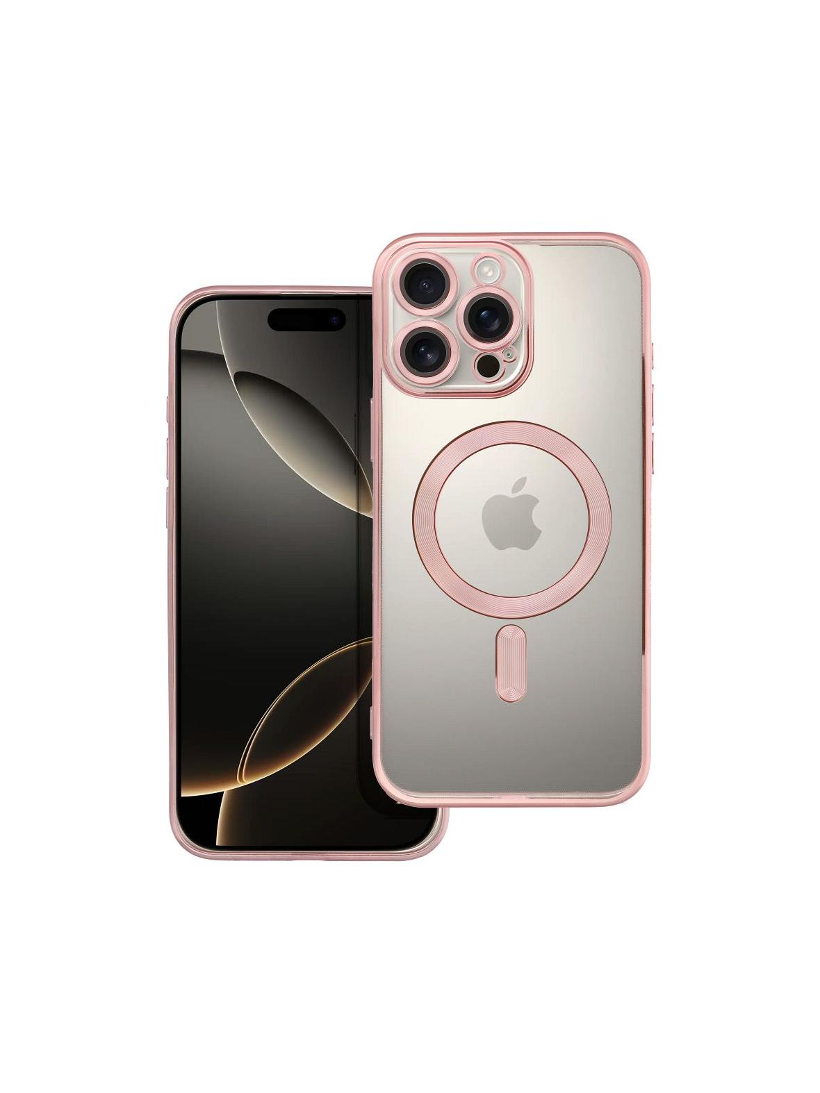Futerał ELECTRO MAG COVER kompatybilny z MagSafe do IPHONE 16 Pro Max złoty róż