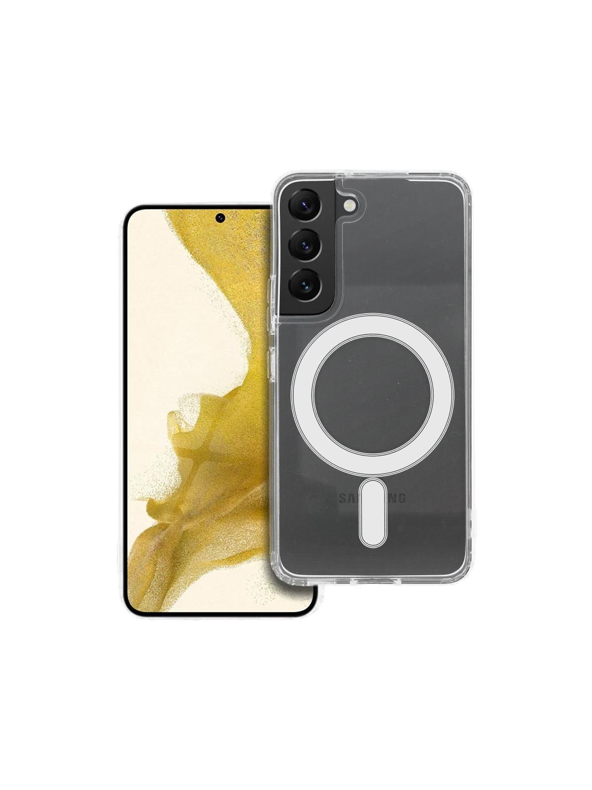 Futerał Clear Mag Cover zgodny z  MagSafe do Samsung S22 transparentny