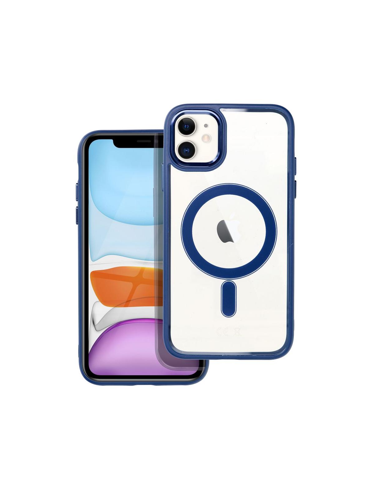 Futerał COLOR EDGE MAG COVER kompatybilny z MagSafe do IPHONE 11 niebieski