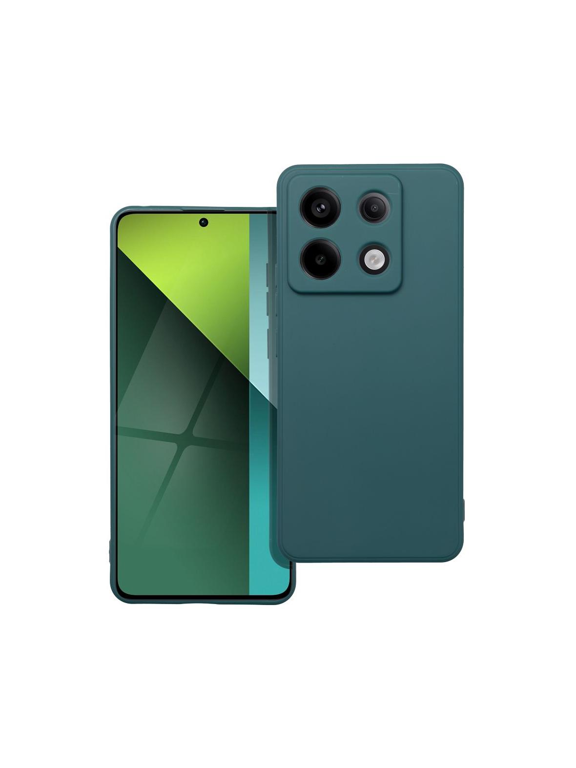 Futerał MATT do XIAOMI Redmi Note 13 Pro 5G ciemnozielony