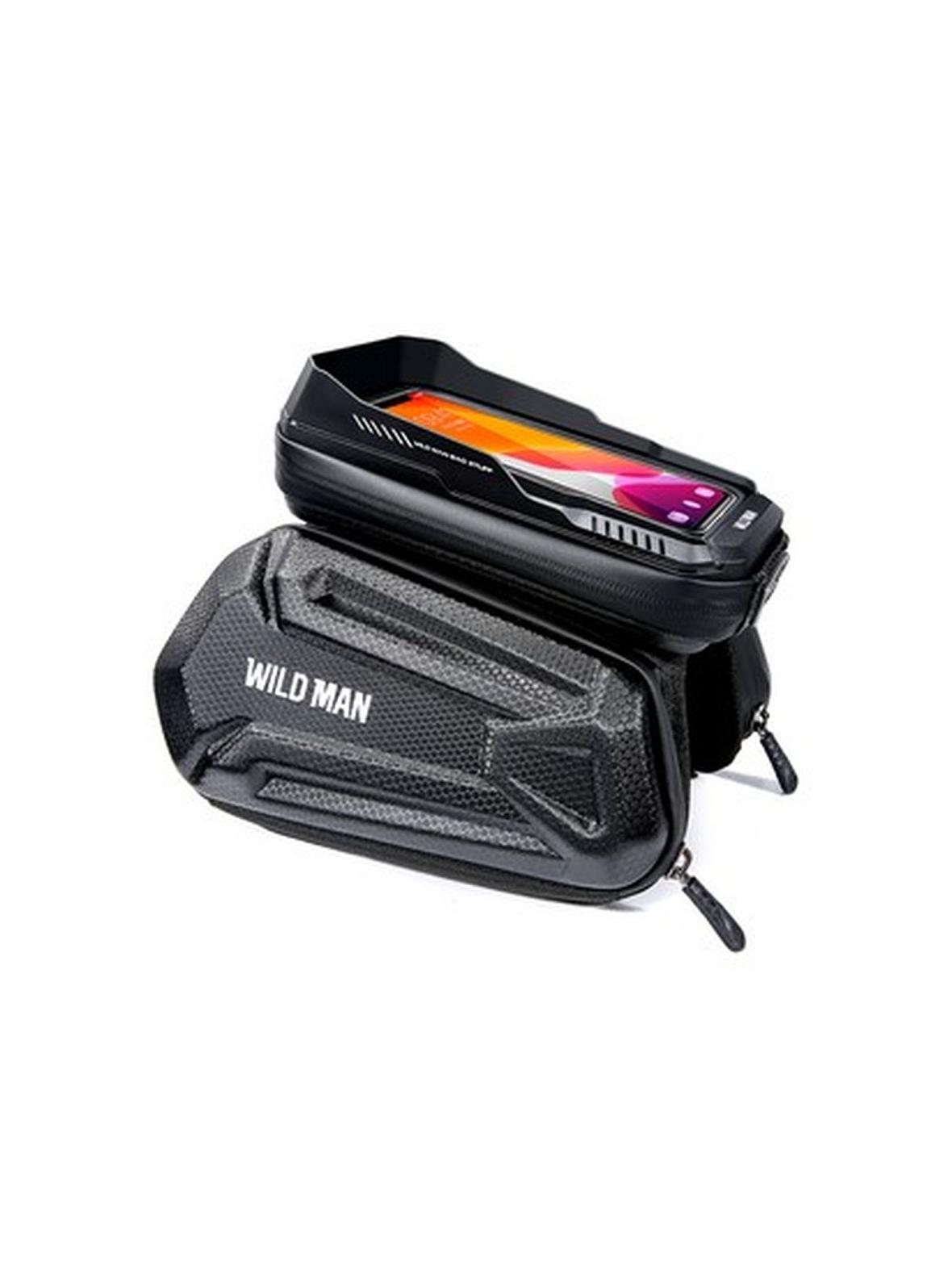 WILDMAN sakwa rowerowa na ramę na zamek 1,2L (4" - 7") XT6 czarna