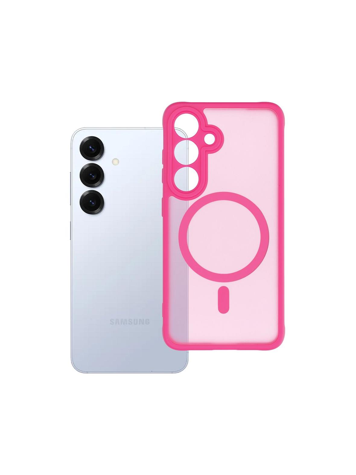 Futerał do Samsung S25 Full Matte Mag Cover zgodny z MagSafe różowy