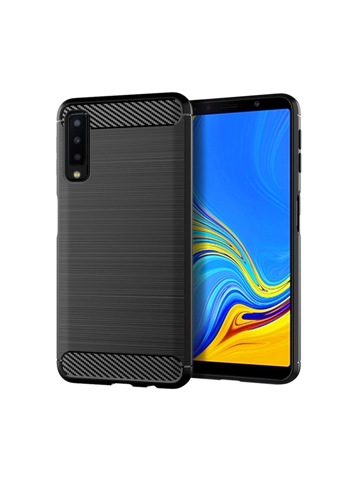 Futerał CARBON do SAMSUNG A7 2018 ( A750 ) czarny