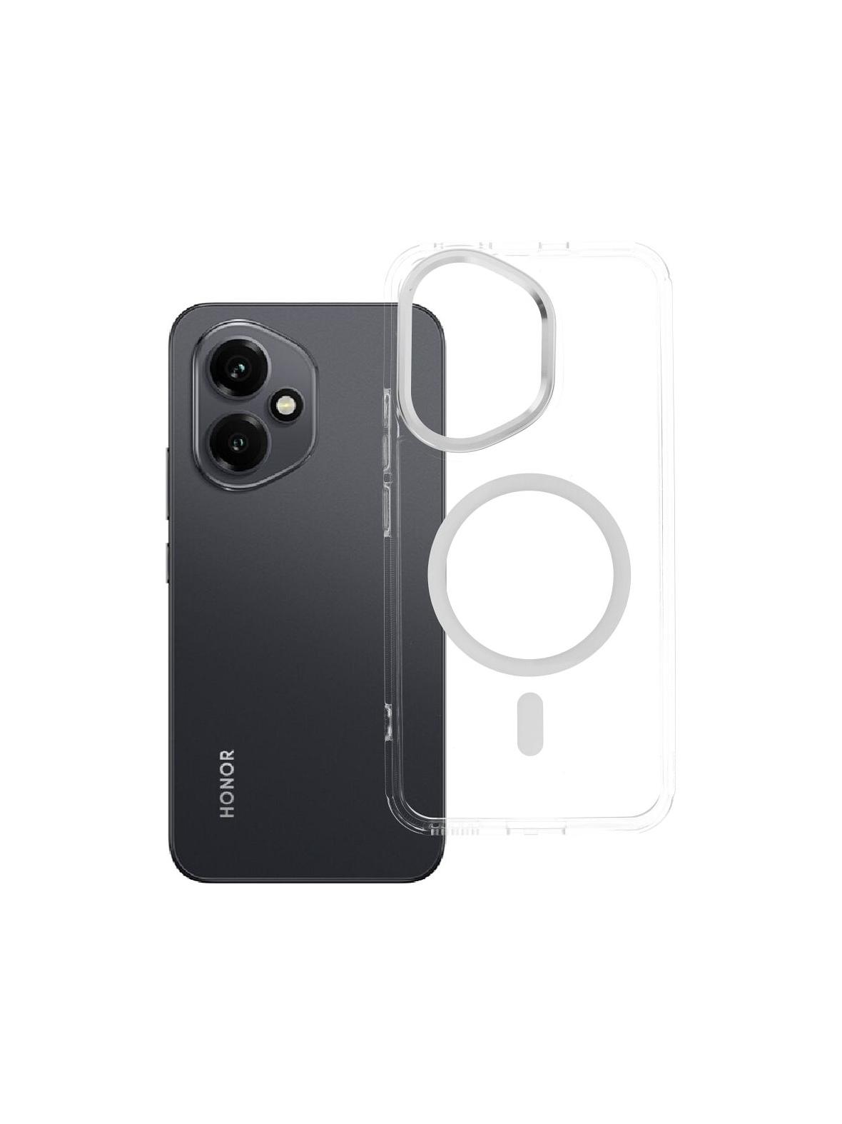 Futerał FRAME CLEAR HYBRID MAG COVER kompatybilny z MagSafe do HONOR 400 transparentny