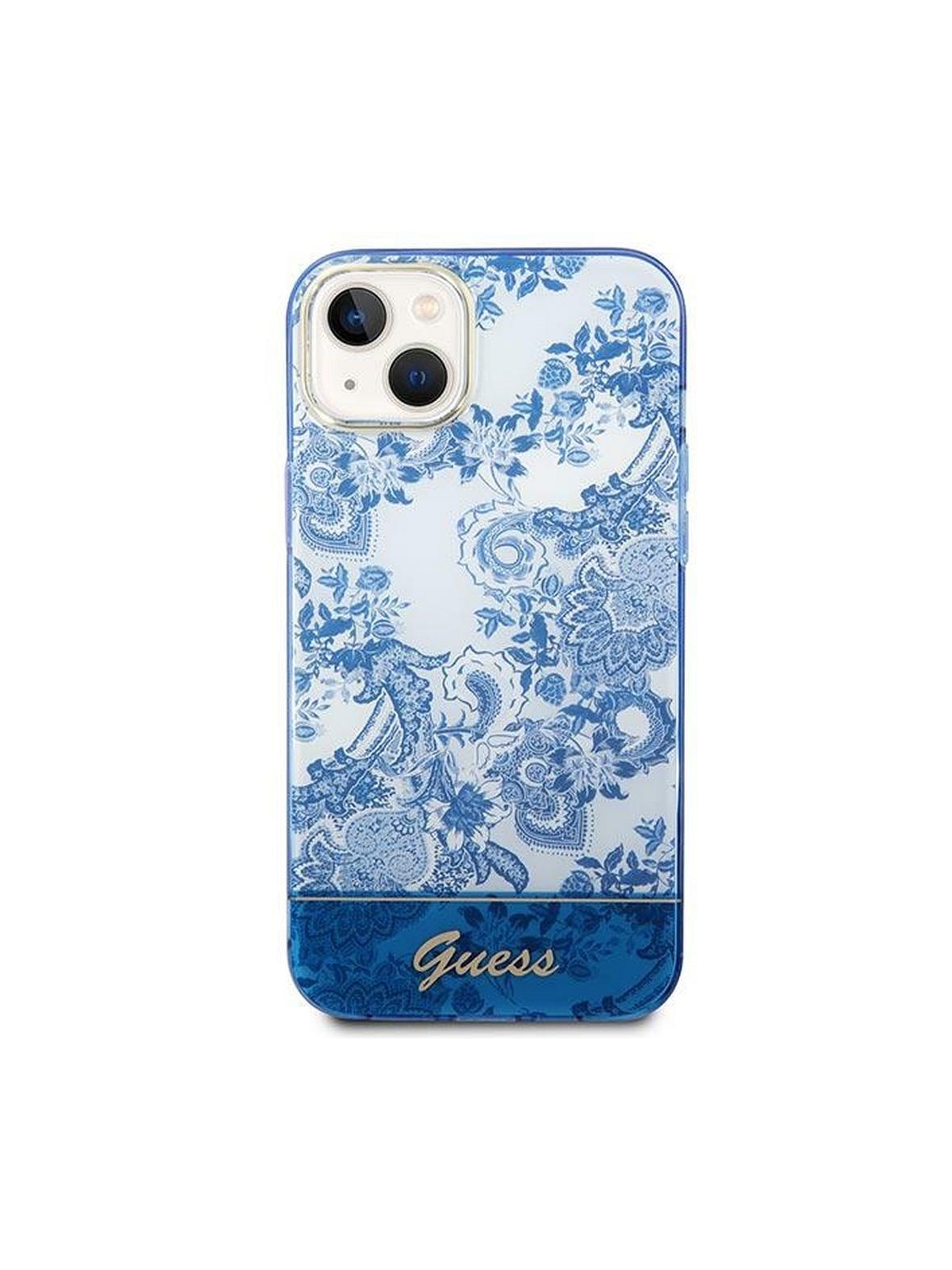 GUESS futerał do IPHONE 14 Plus GUHCP14MHGPLHB (IML Electro Cam TDJ) niebieski