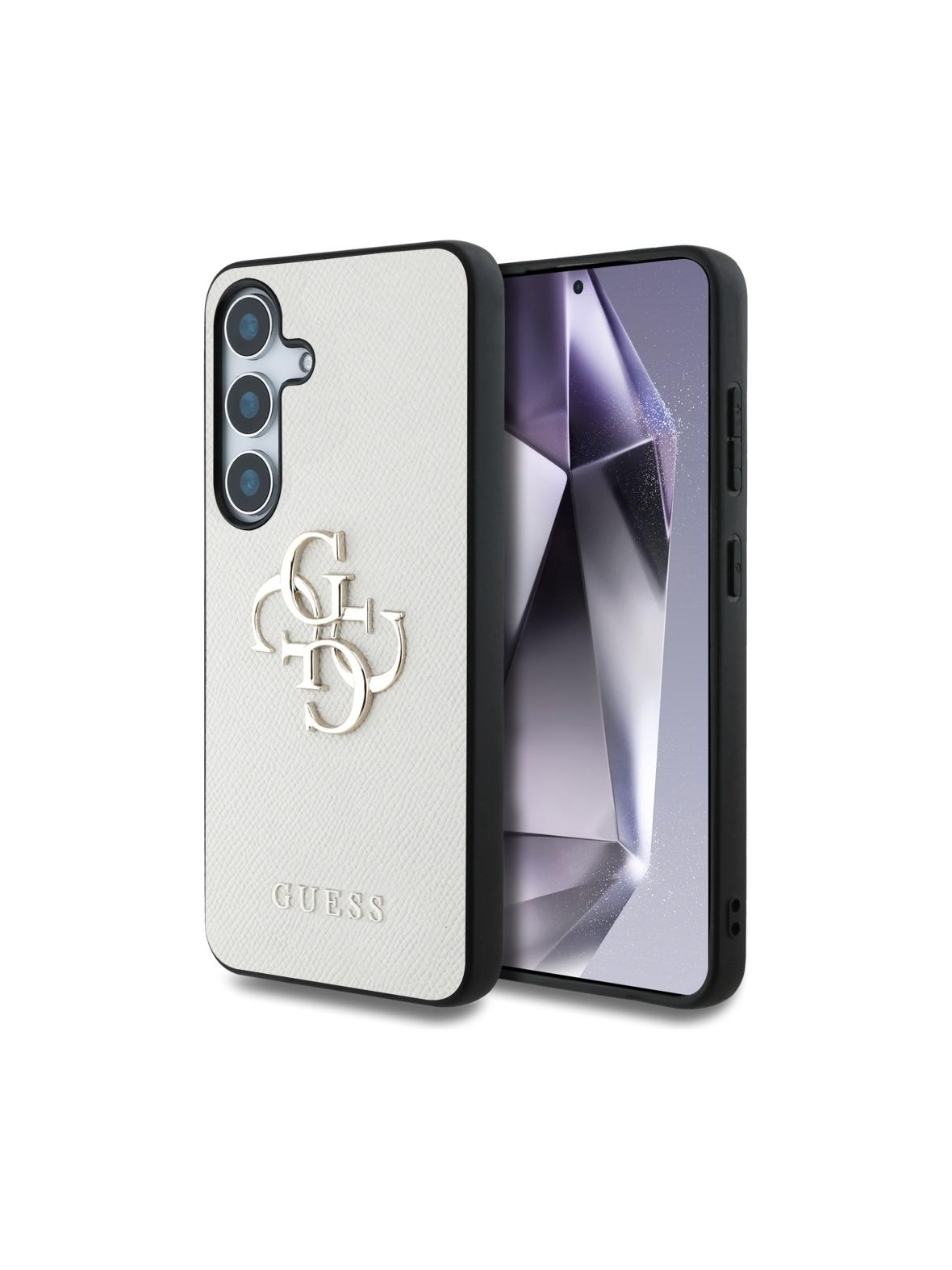 GUESS futerał do SAMSUNG S25 GUHCS25SPGT4MBE (PU Grained Big 4G and Classic Logo) beżowy