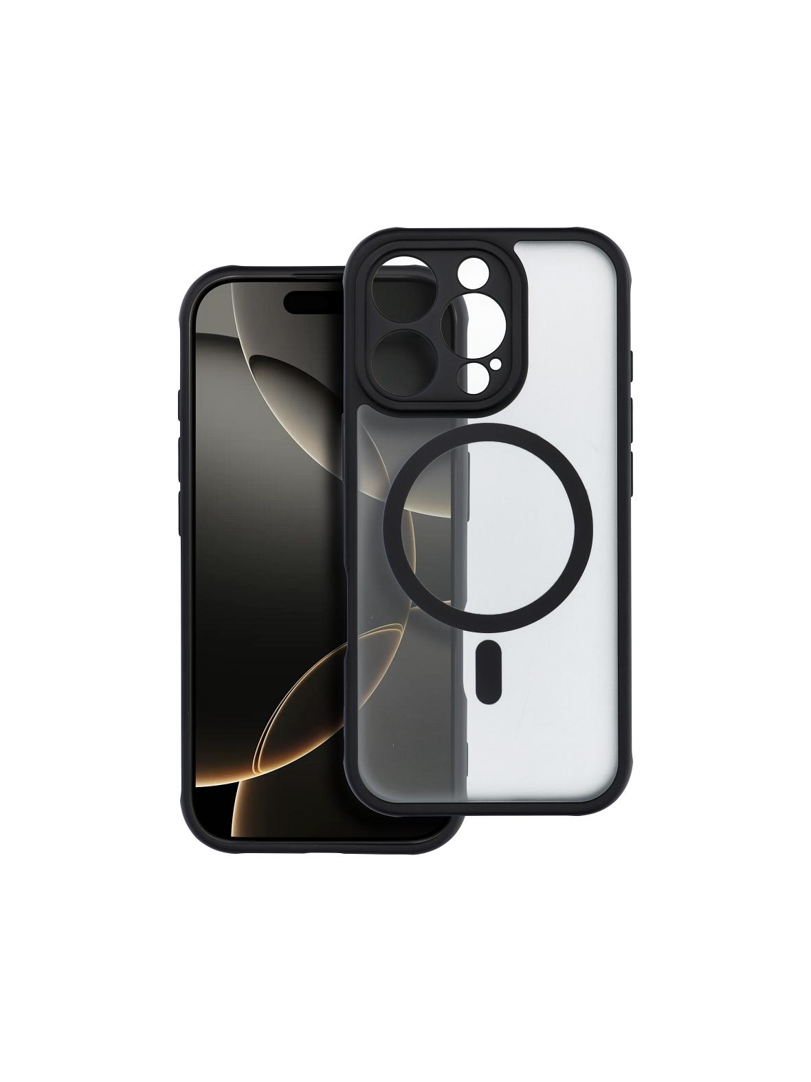 Futerał FULL MATTE MAG COVER kompatybilny z MagSafe do IPHONE 16 Pro czarny