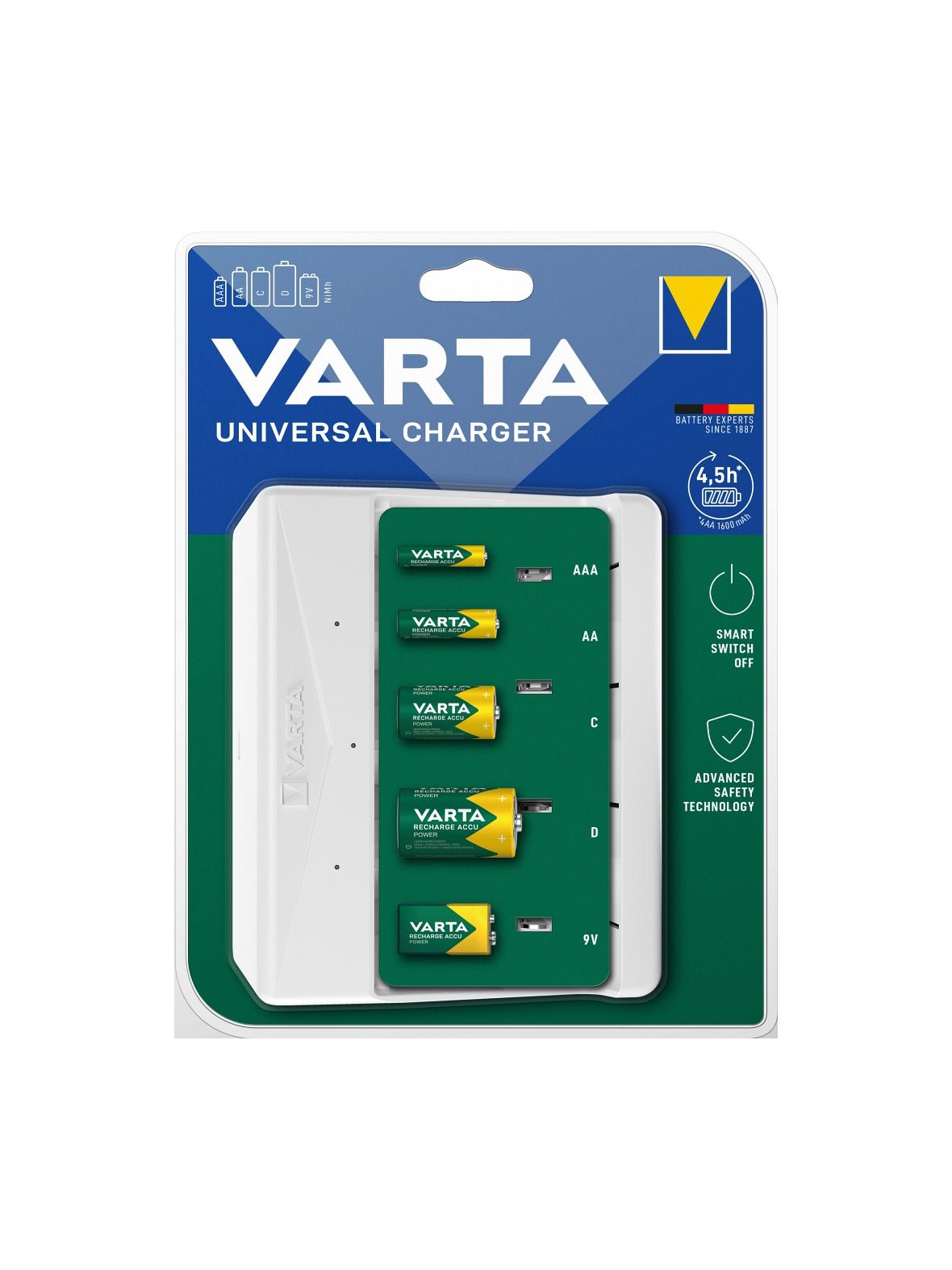 VARTA ładowarka UNIVERSAL CHARGER 57658 9V, R14, R20 (bez akumulatorów)