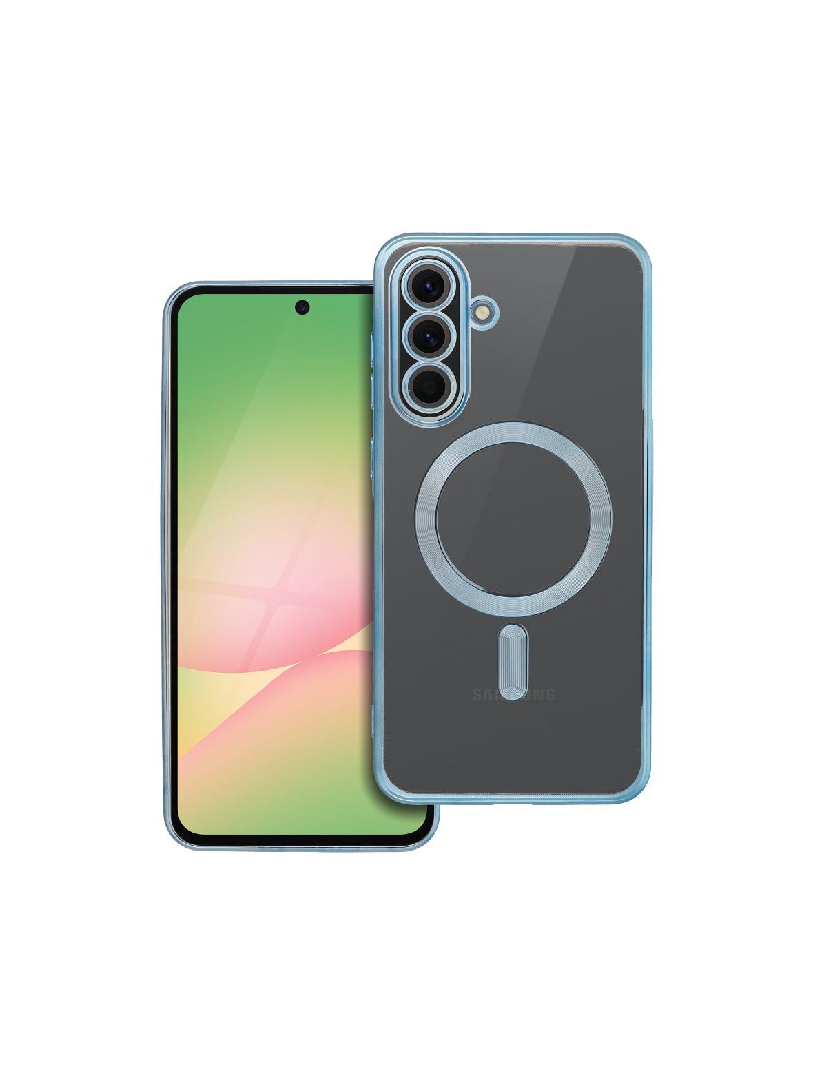 Futerał ELECTRO MAG COVER kompatybilny z MagSafe do SAMSUNG A56 niebieski