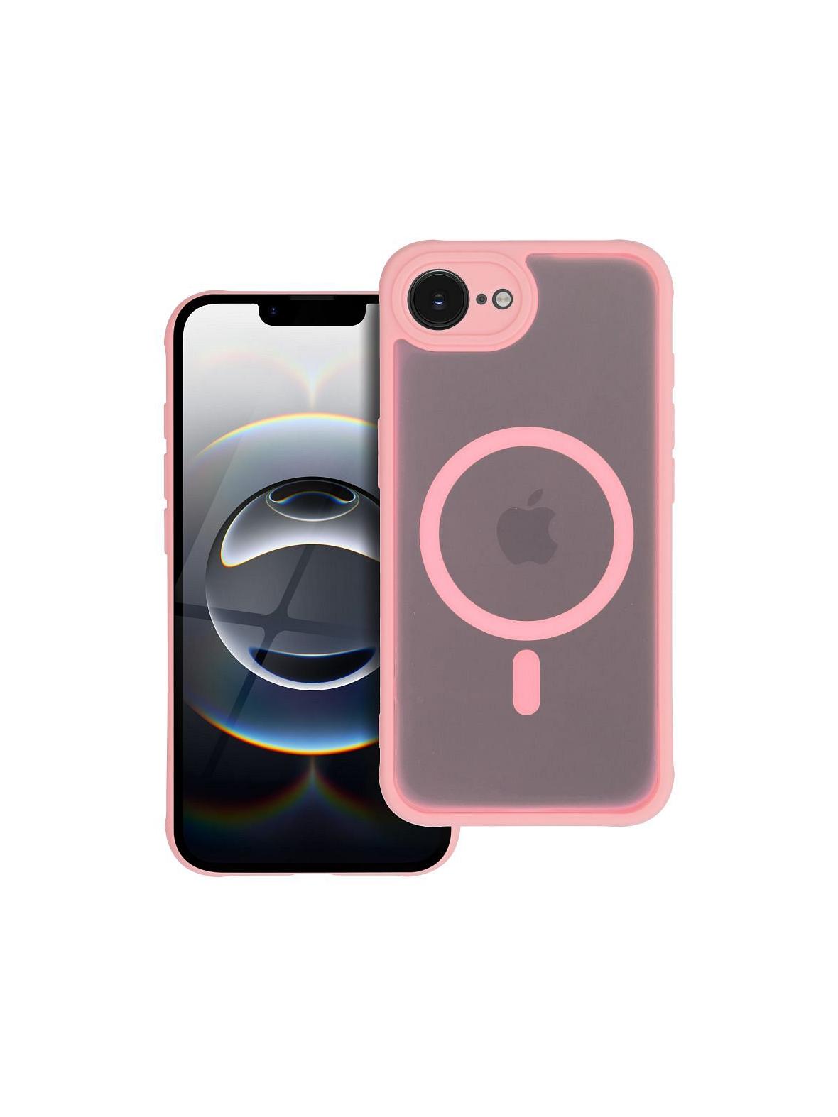 Futerał FULL MATTE MAG COVER kompatybilny z MagSafe do IPHONE 11 jasny różowy