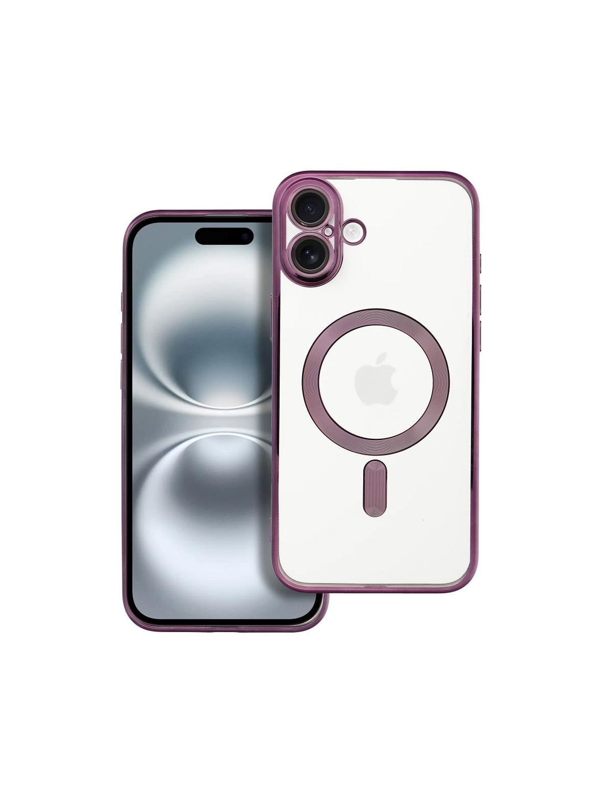 Futerał ELECTRO MAG COVER kompatybilny z MagSafe do IPHONE 16 Plus fioletowy