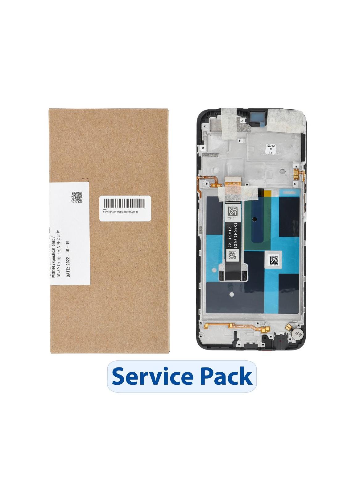 ServicePack Wyświetlacz LCD do REALME 7 Mist Blue 4906871