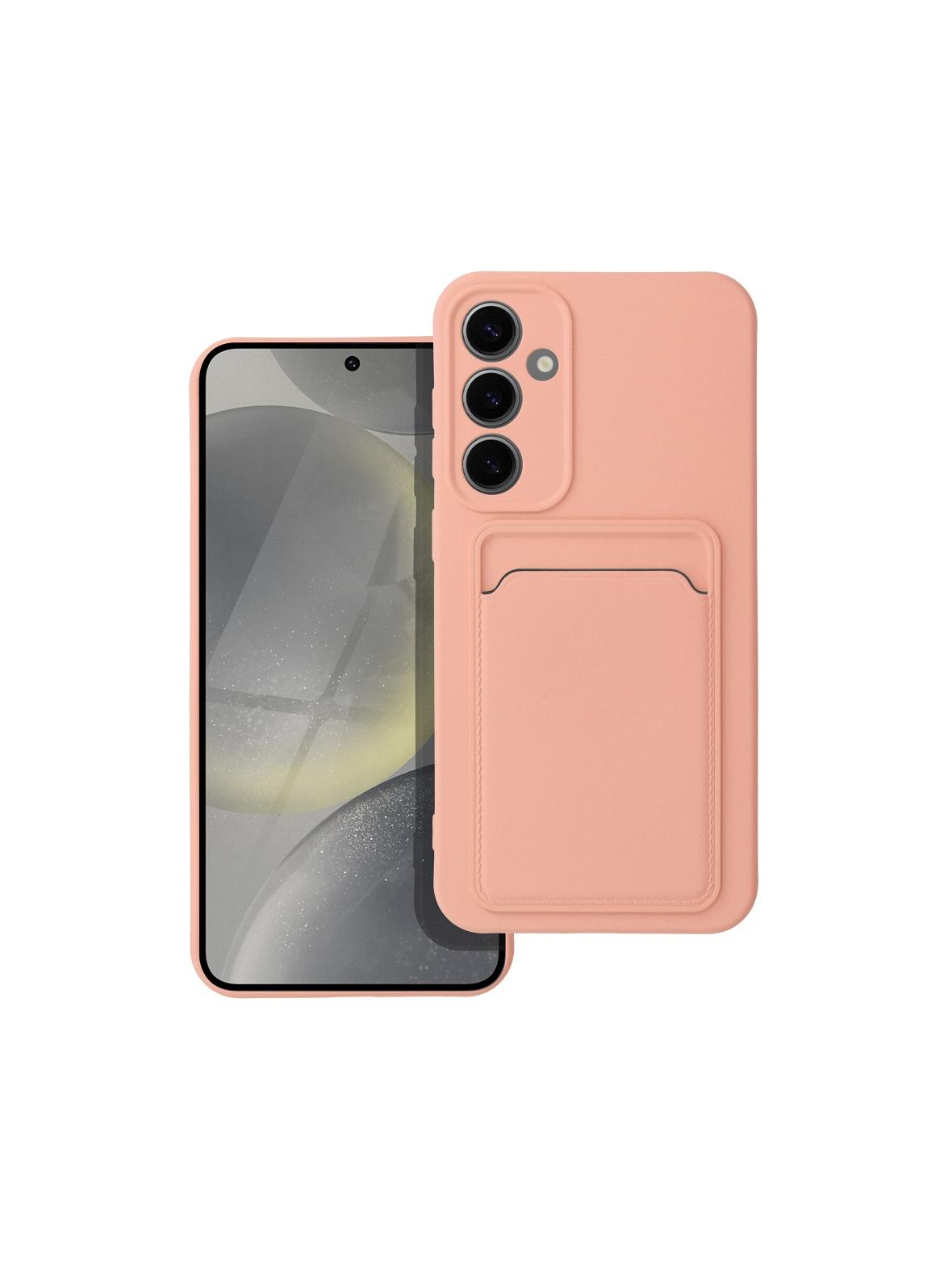 Futerał CARD CASE do SAMSUNG S23 FE różowy