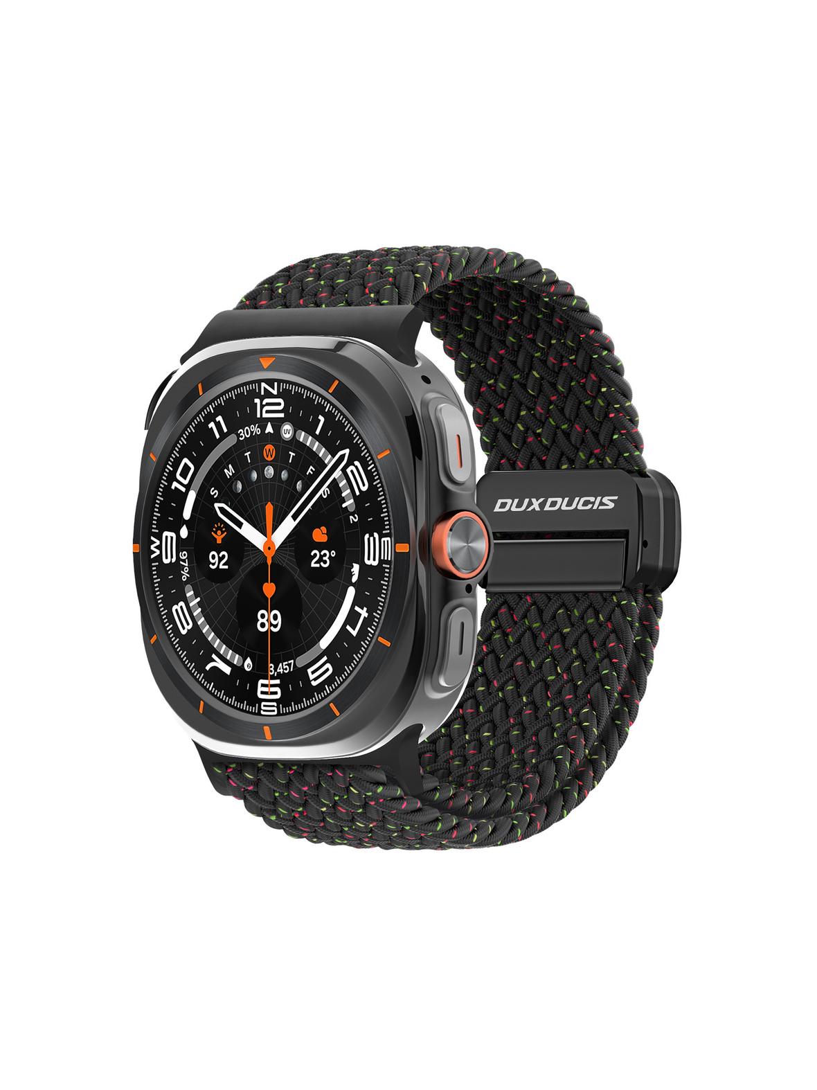 DUX DUCIS pasek MIXTURE PRO pleciony do Samsung Watch 47 mm czarny