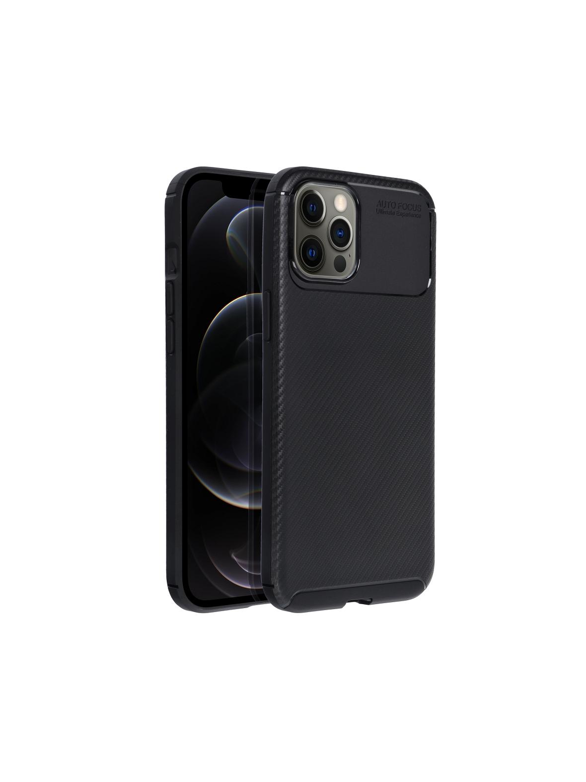 Futerał CARBON PREMIUM do IPHONE 12 Pro Max czarny