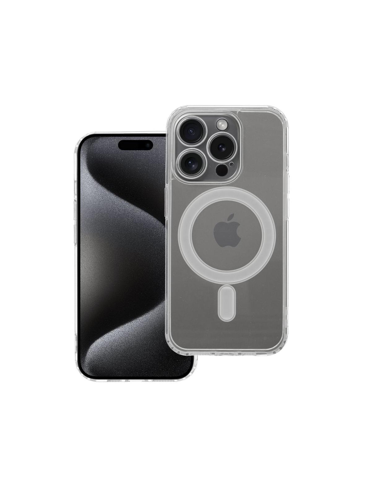 Futerał CLEAR MAG COVER z ochroną aparatu kompatybilny z MagSafe do IPHONE 15 Pro transparentny