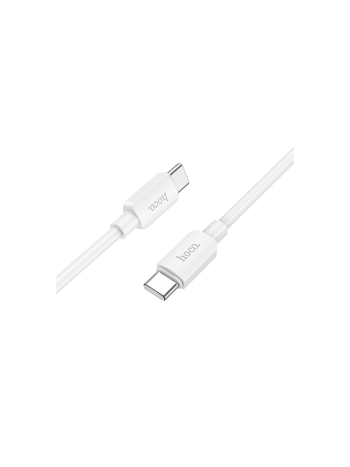 Kabel USB C do USB C Hoco PD 3A 60W 1 m X96 biały