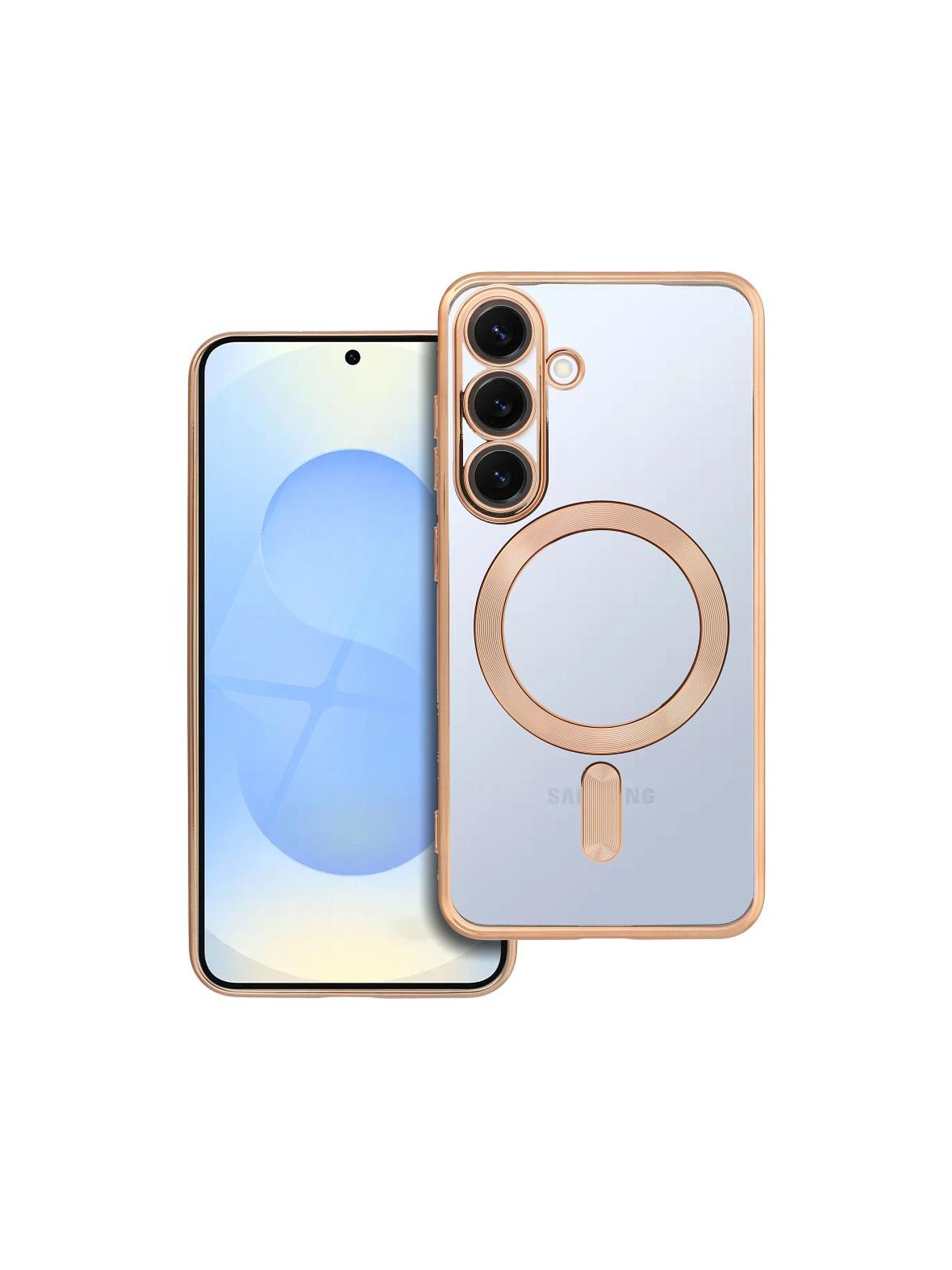 Futerał ELECTRO MAG COVER kompatybilny z MagSafe do SAMSUNG S25 złoty