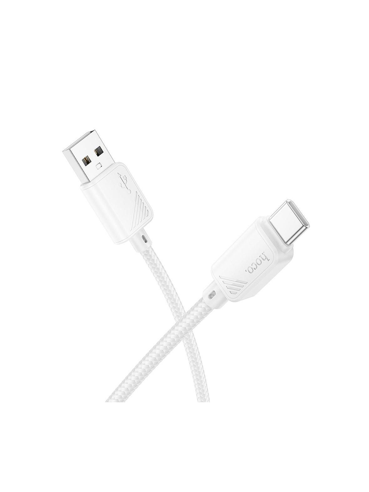 Kabel USB A do USB C Hoco 3A 1 m X113 biały