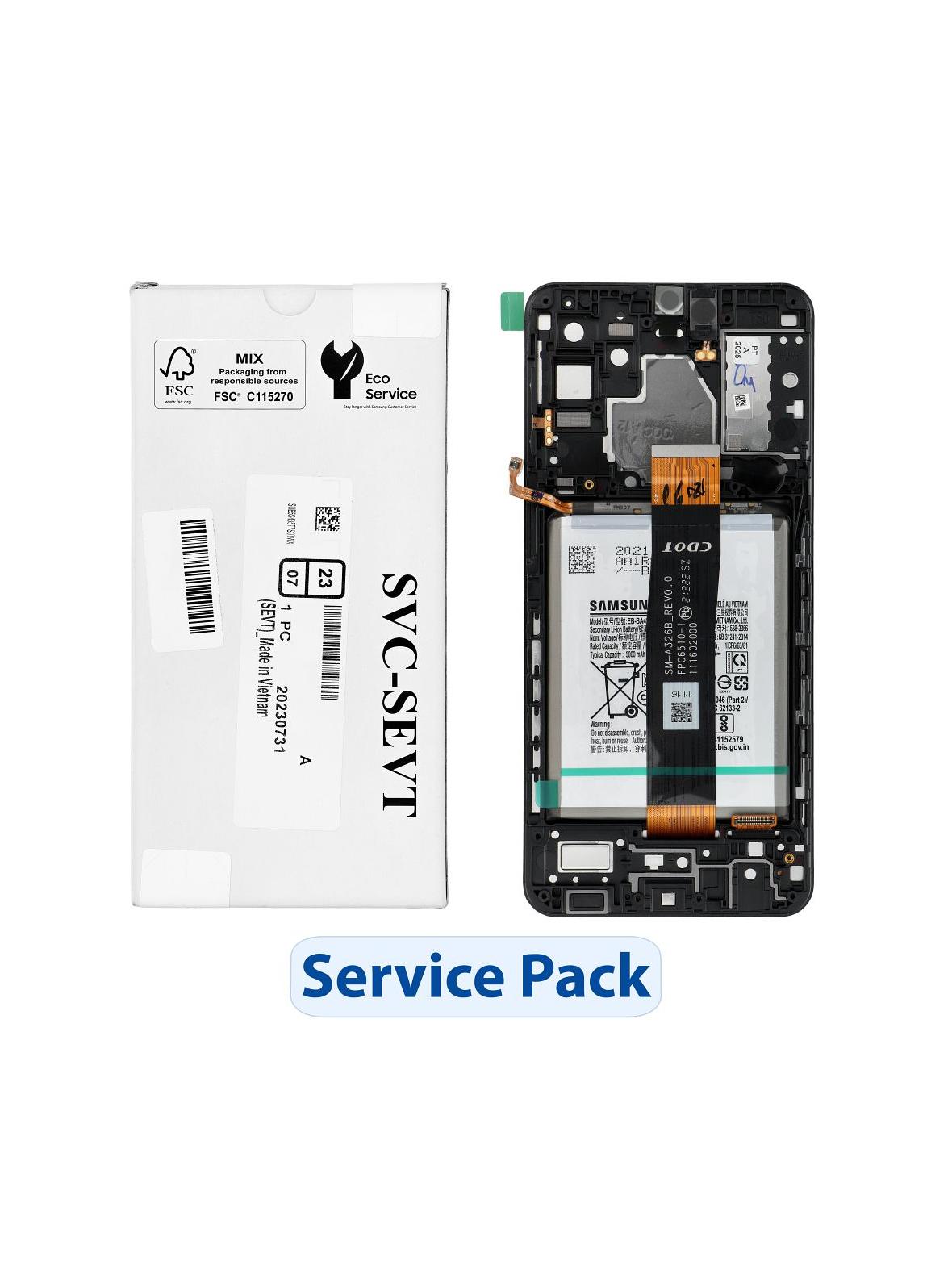 ServicePack Wyświetlacz LCD SAMSUNG A32 5G A326B GH82-25454A z baterią