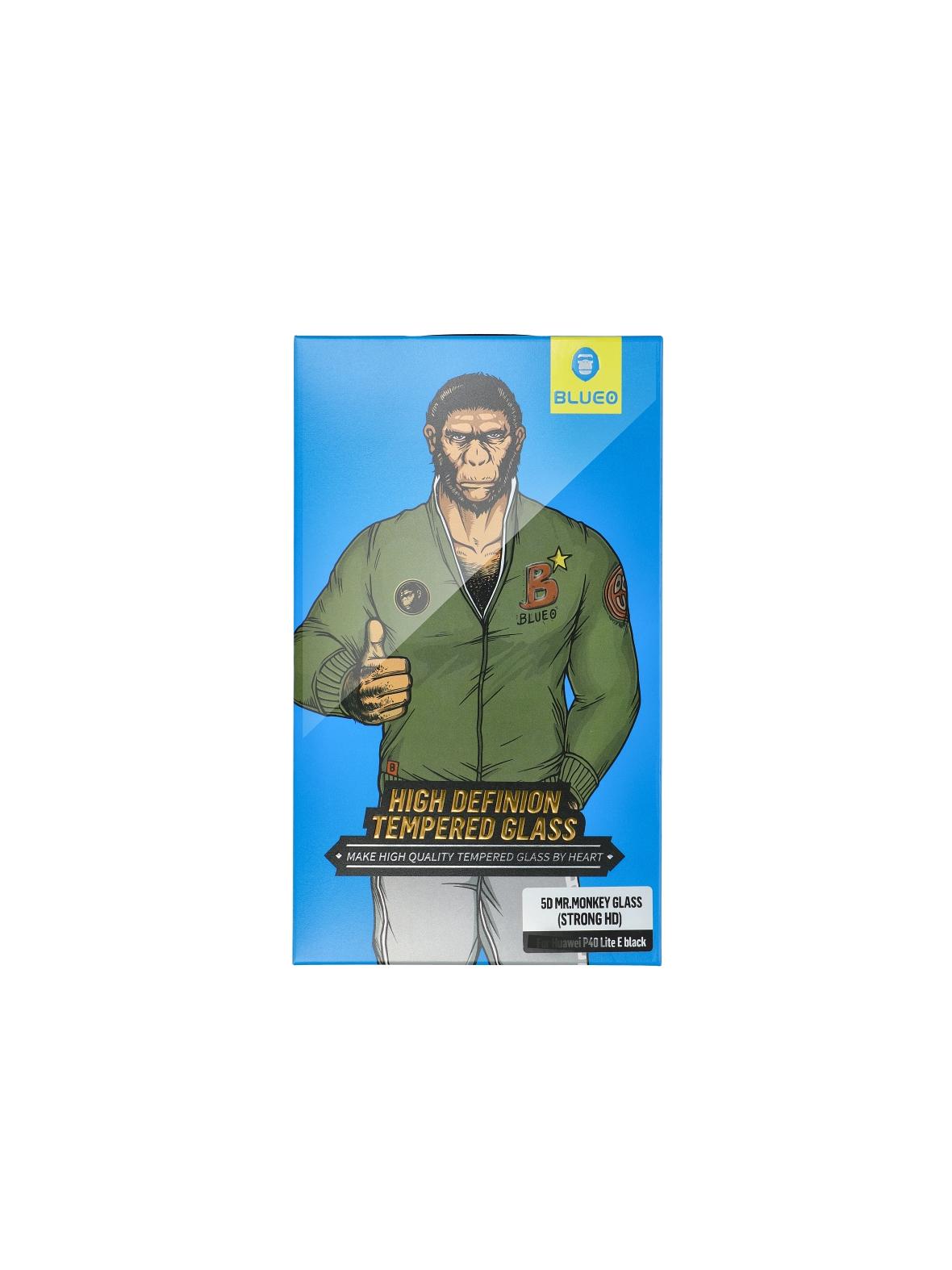 Szkło Hartowane 5D Mr. Monkey Glass - Apple iPhone SE 2020 / SE 2022 czarny (Strong HD)