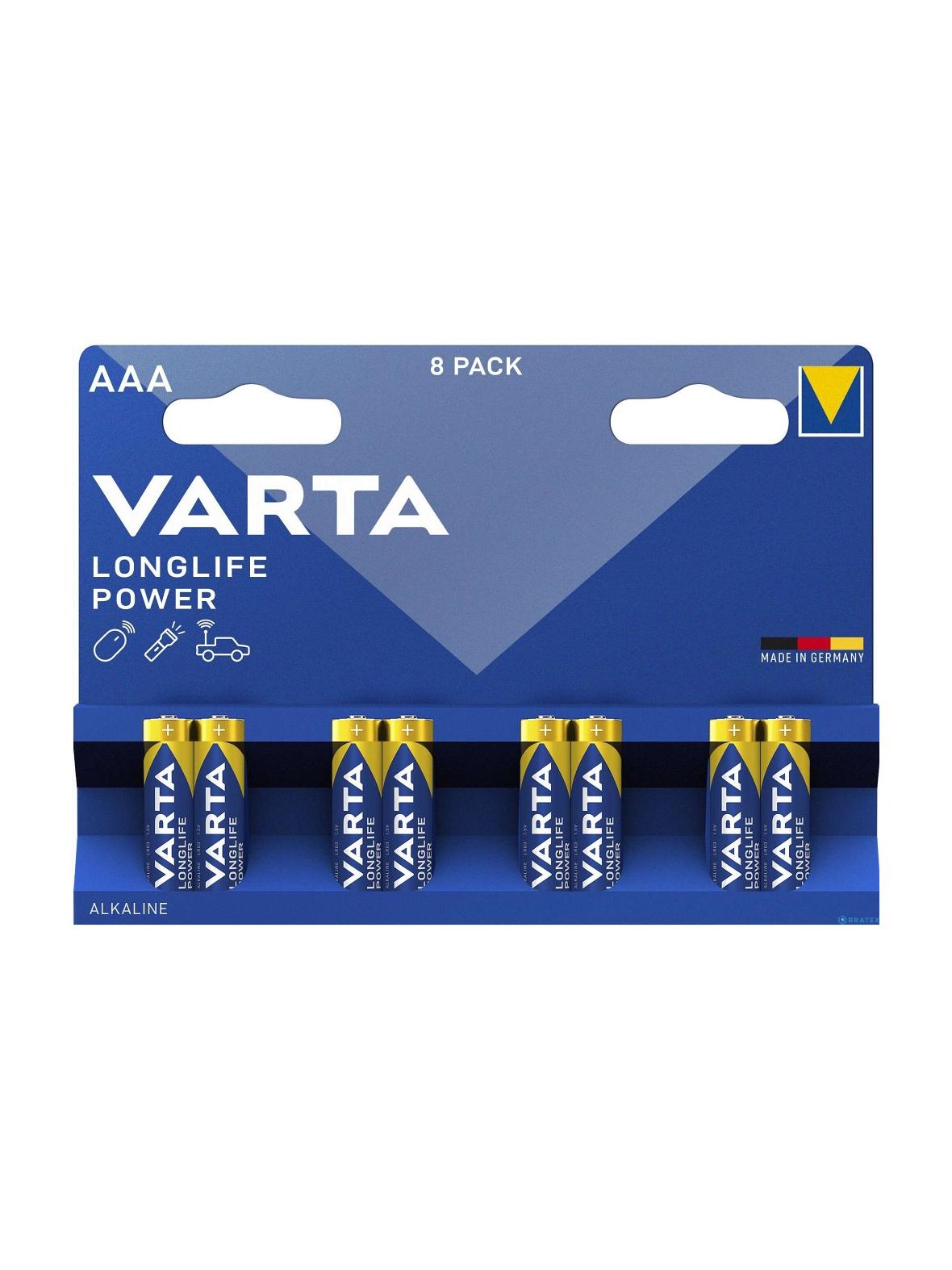 VARTA bateria alkaliczna R3 (AAA) Longlife Power 8 szt