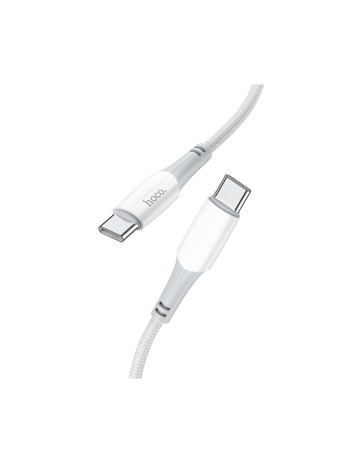Kabel USB C do USB C Hoco PD 3A 60W 1 m X70 biały