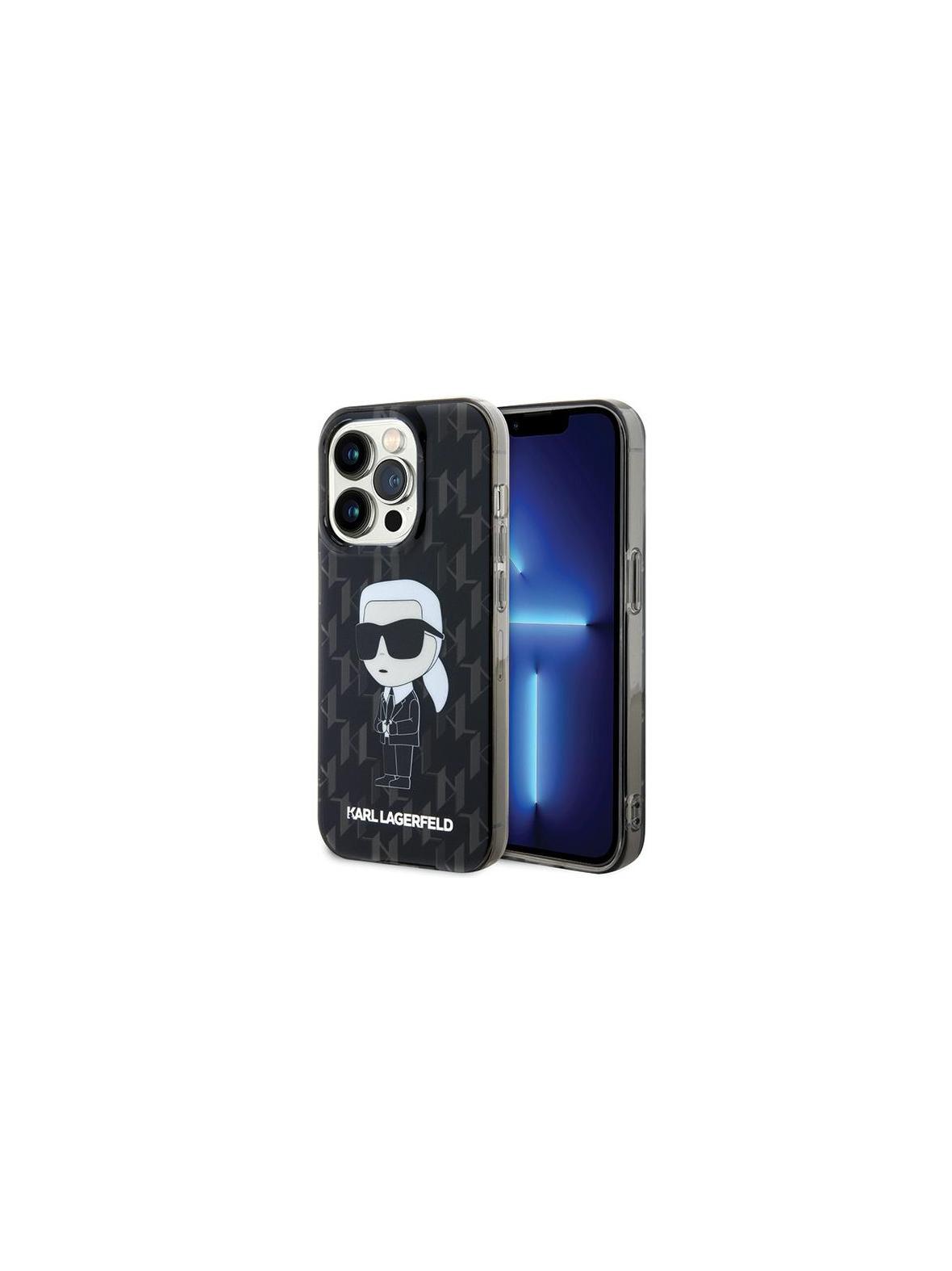 KARL LAGERFELD futerał do IPHONE 15 Pro KLHCP15LHNKMKLK (Ikonik Monogram) czarny