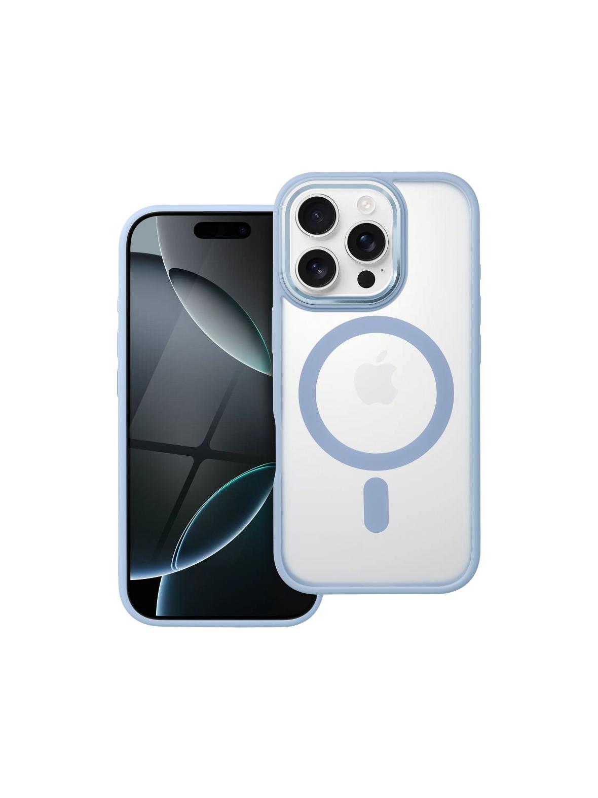 Futerał MATTE MAG COVER kompatybilny z MagSafe do IPHONE 16 Pro niebieski