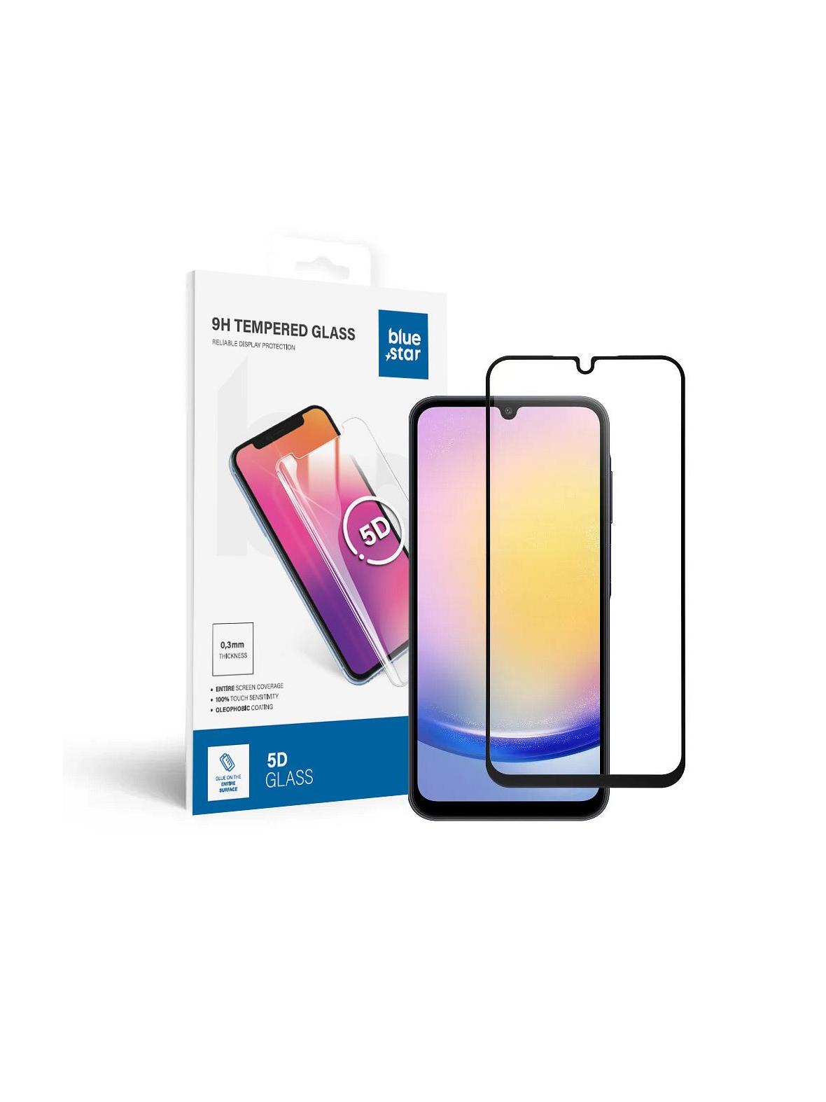 Szkło hartowane do Samsung Galaxy A25 5G (full glue / case friendly) Blue Star 5D czarne