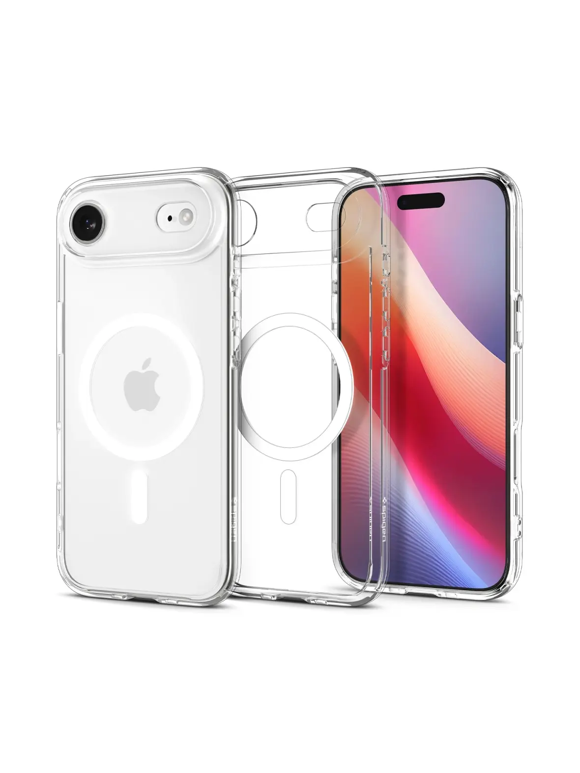 SPIGEN futerał ULTRA HYBRID MAG kompatybilny z MagSafe do IPHONE 17 Air clear white