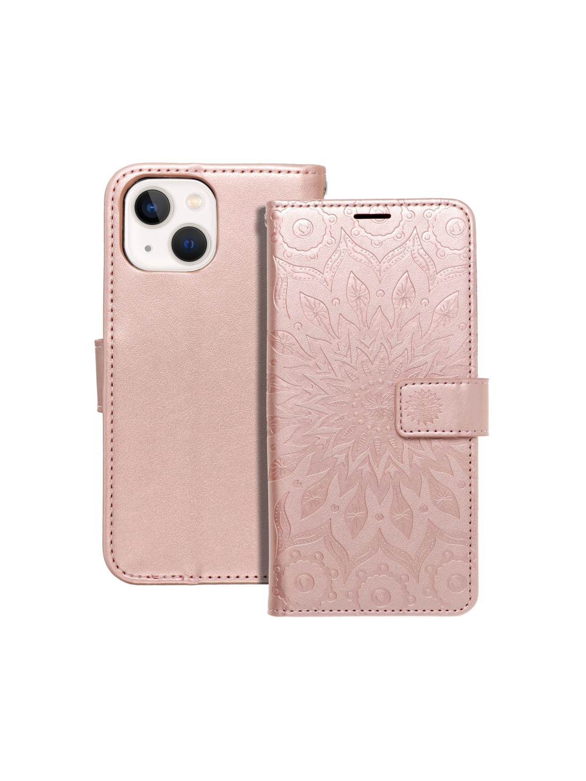 Kabura MEZZO Book do IPHONE 13 MINI mandala złoty róż