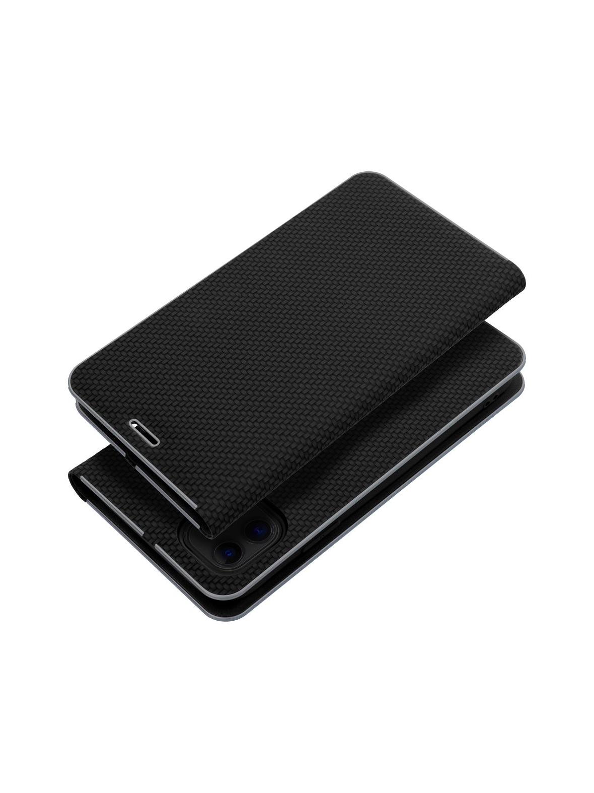 Kabura LUNA Book Carbon do IPHONE 14 Pro Max czarny