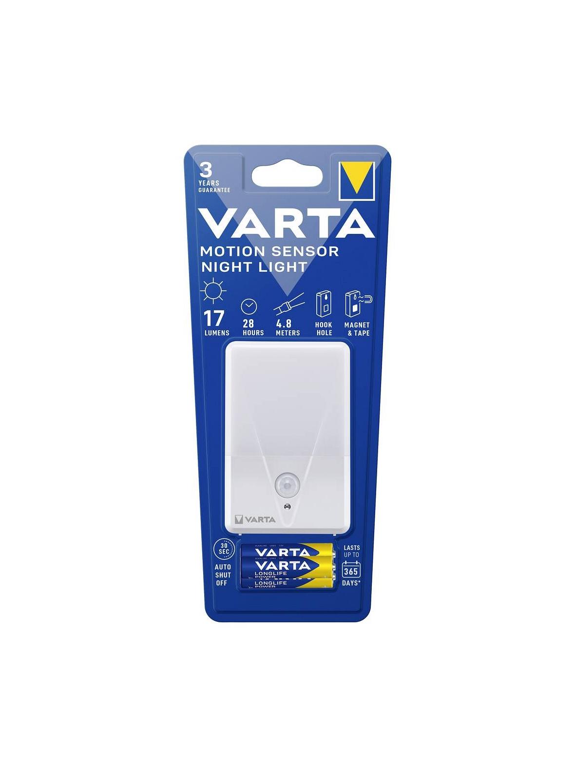 VARTA lampka nocna z czujnikiem ruchu (Motion sensor night lamp) 16624 + 3 x bateria R3 (AAA)