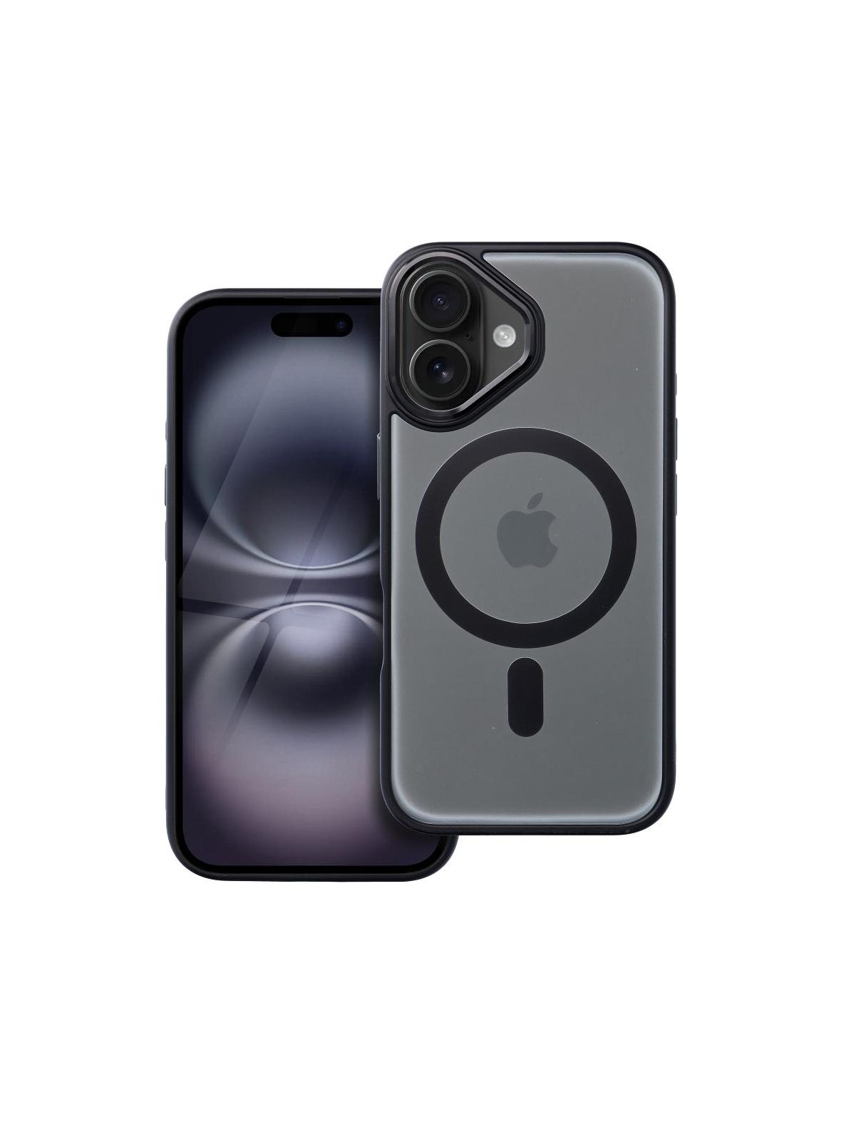 Futerał MATTE MAG COVER kompatybilny z MagSafe do IPHONE 16 czarny