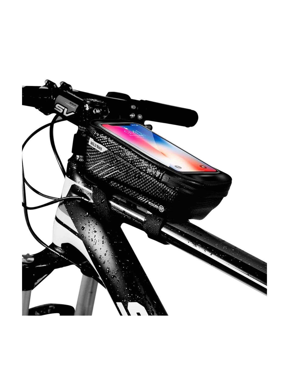 WILDMAN sakwa rowerowa na ramę na zamek  E2 1L ( 4" - 7" ) czarna