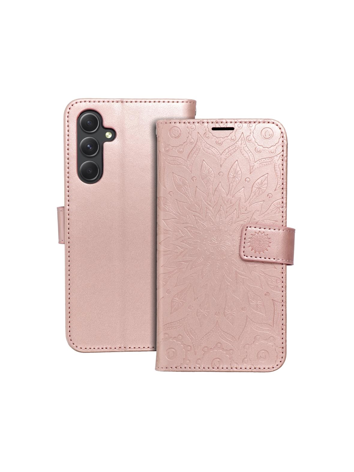 Kabura MEZZO Book do SAMSUNG A54 5G mandala złoty róż