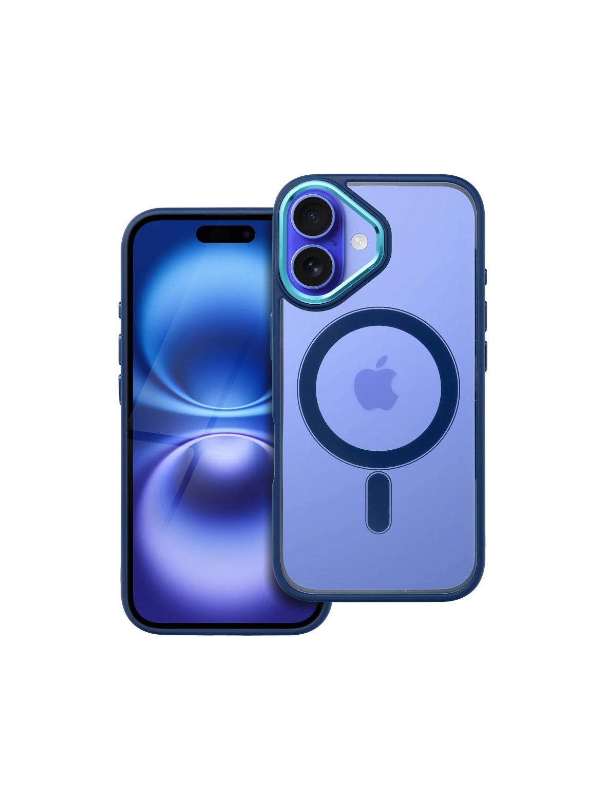 Futerał COLOR EDGE MAG COVER kompatybilny z MagSafe do IPHONE 16 niebieski