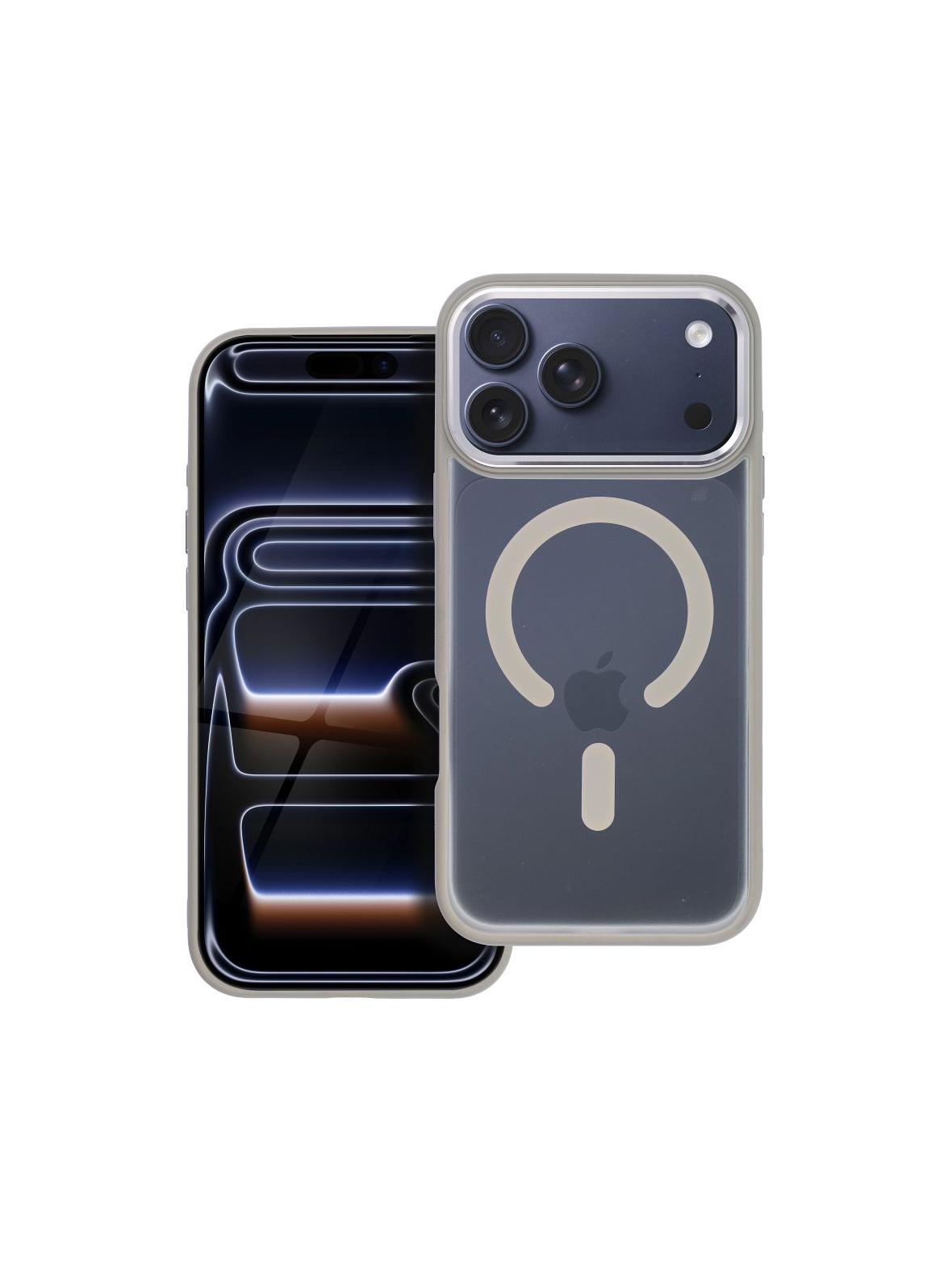 Futerał MATTE MAG COVER kompatybilny z MagSafe do IPHONE 17 Pro Max tytanowy