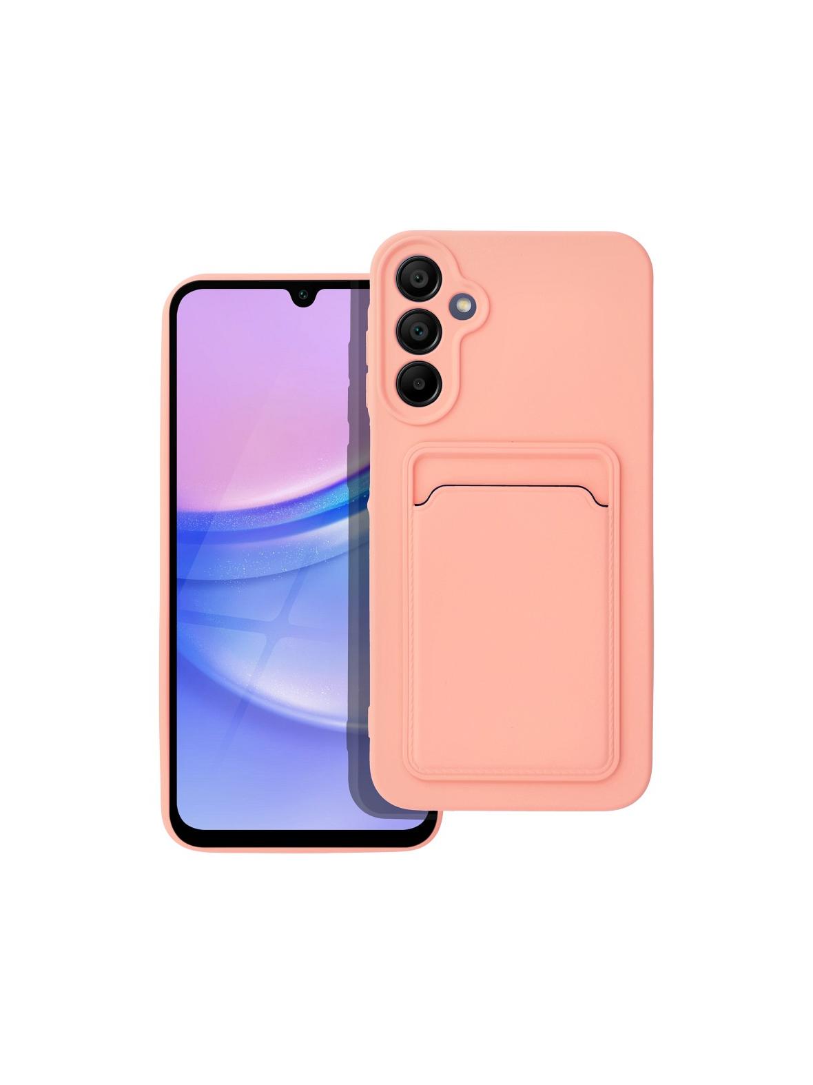 Futerał CARD CASE do SAMSUNG A15 5G / A15 4G różowy