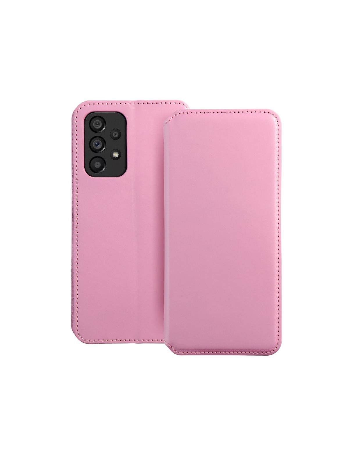 Kabura DUAL POCKET Book do SAMSUNG A53 5G jasny różowy