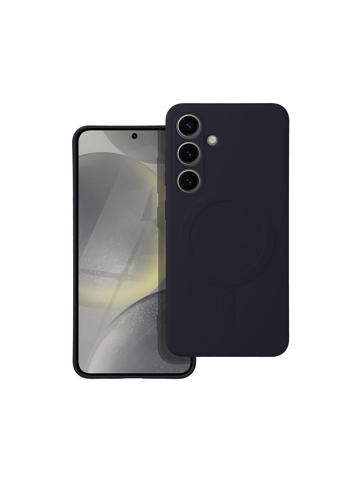 Futerał SILICONE MAG COVER (big hole) kompatybilny z MagSafe do SAMSUNG S26 Ultra czarny