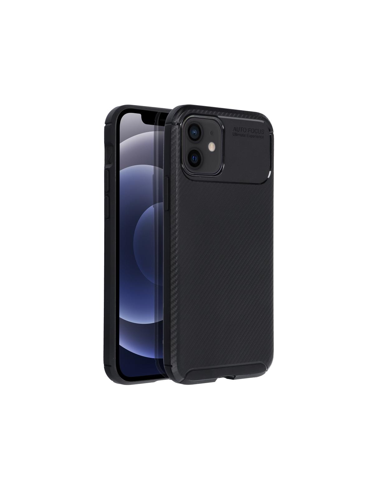 Futerał CARBON PREMIUM do IPHONE 12 / 12 Pro czarny