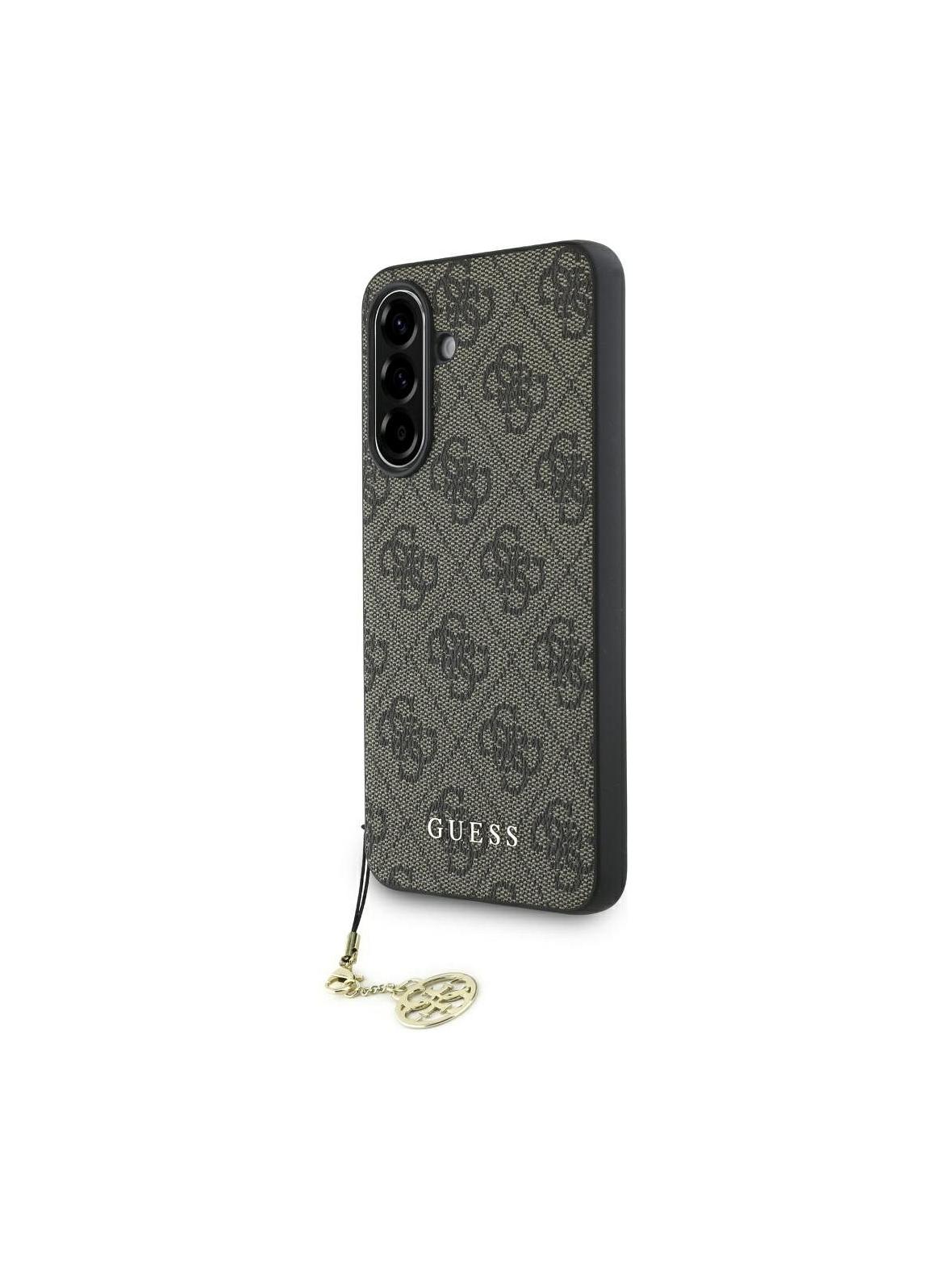 GUESS futerał do SAMSUNG A56 GUHCSA56GF4GBR (PU 4G Charm) brązowy