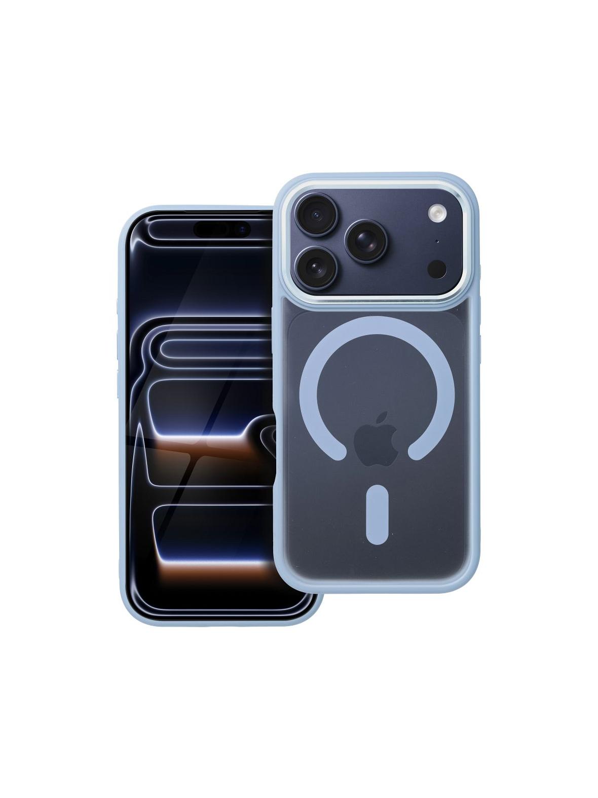 Futerał MATTE MAG COVER kompatybilny z MagSafe do IPHONE 17 Pro niebieski