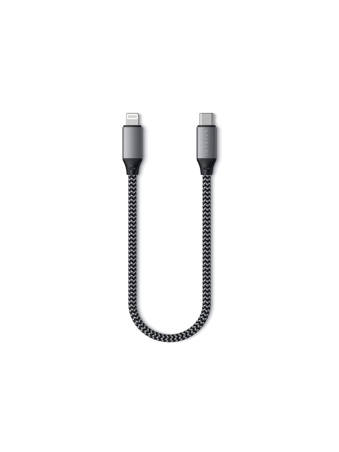 Kabel USB C do Lightning Satechi 0,25 m ST-TCL10M szary